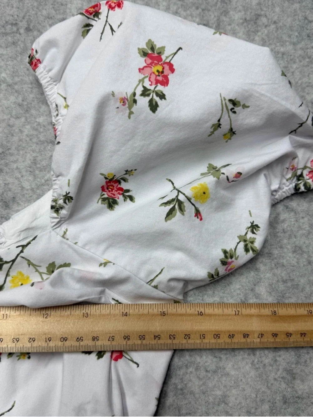 Abercrombie & Fitch Floral Milkmaid MiniDress White Cottagecore PuffSleeve Small - Picture 6 of 15